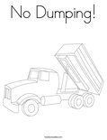 No Dumping! Coloring Page