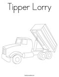 Tipper Lorry Coloring Page