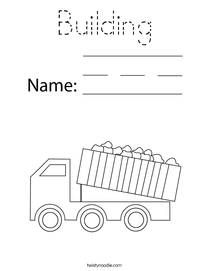 Building Coloring Page
