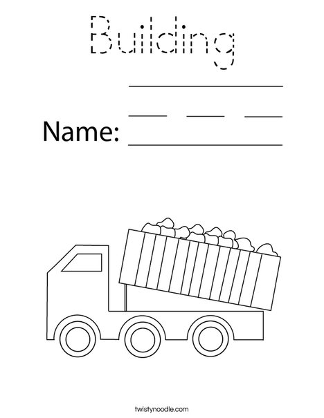 Dumper Truck Coloring Page