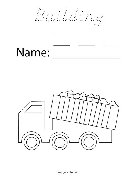 Dumper Truck Coloring Page