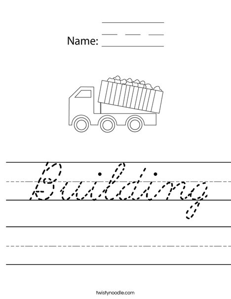 Dumper Truck Worksheet