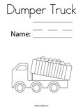 Dumper TruckColoring Page