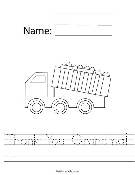 Dumper Truck Worksheet