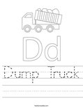 Dump Truck Worksheet