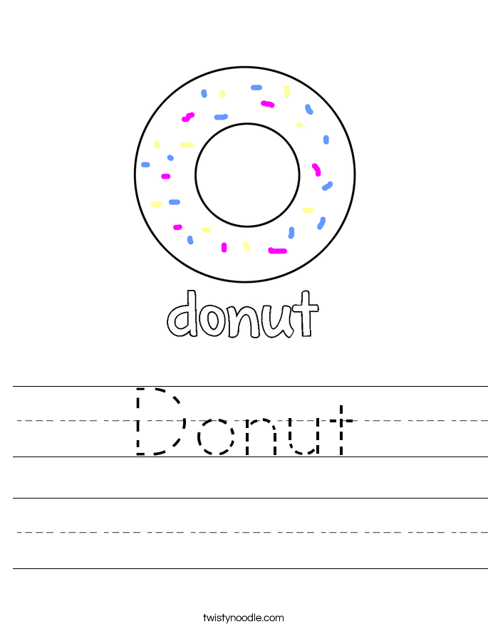 Donut Worksheet