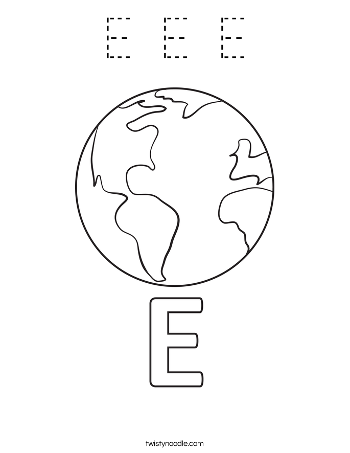 E E E Coloring Page