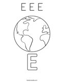 E E E Coloring Page