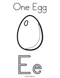 One EggColoring Page