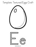 Template: Textured Eggs Craft Coloring Page