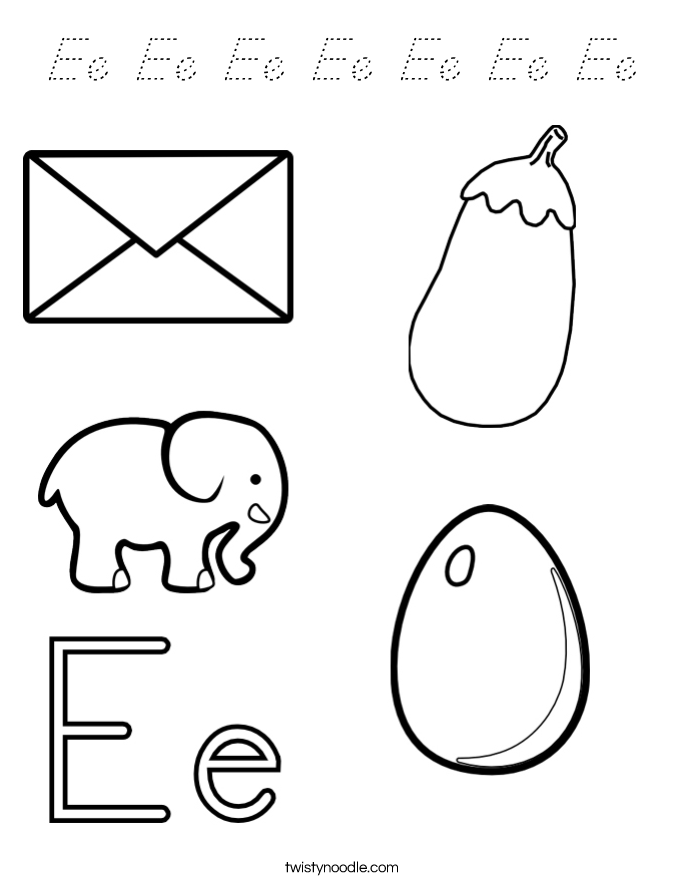 Ee Ee Ee Ee Ee Ee Ee Coloring Page