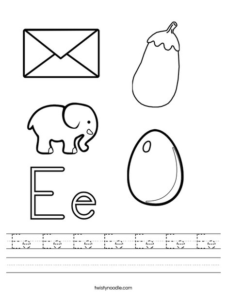 E is for Worksheet