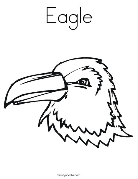 Eagle Head Coloring Page