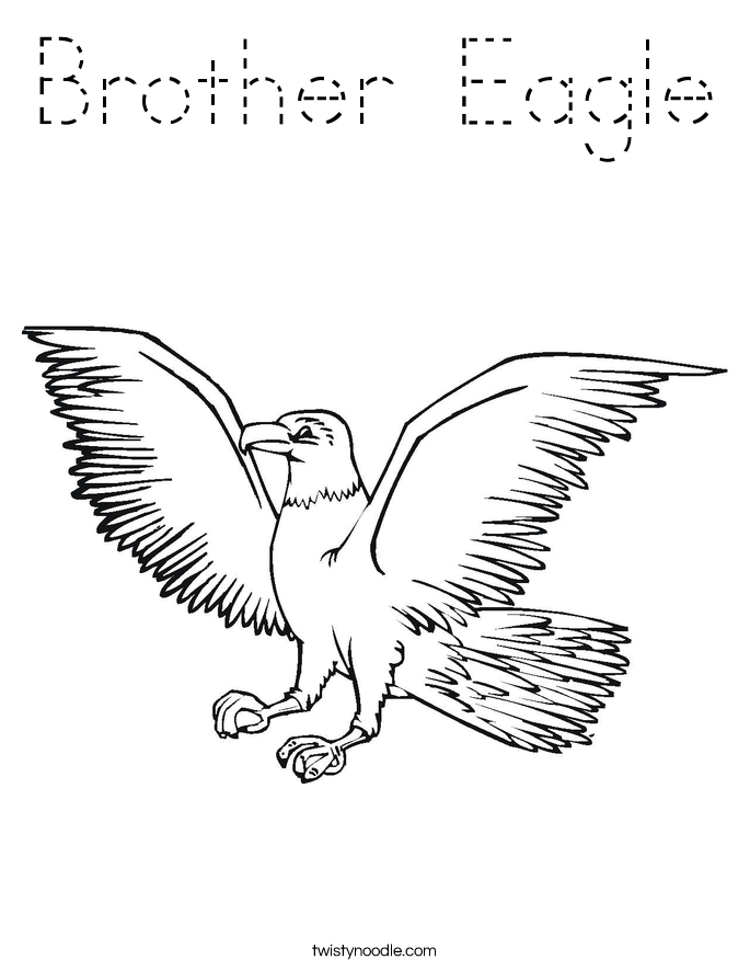 Brother Eagle Coloring Page