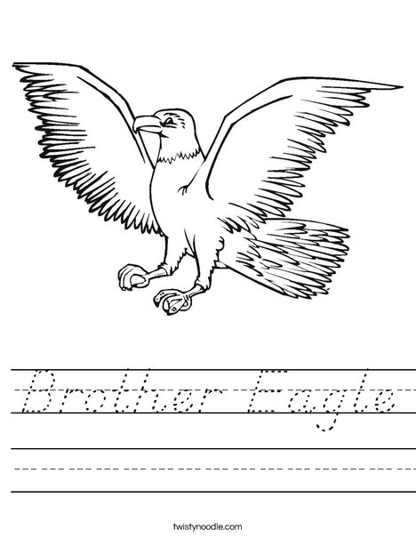 Eagle Flying Worksheet