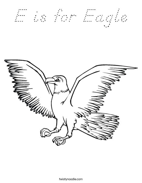 Eagle Flying Coloring Page