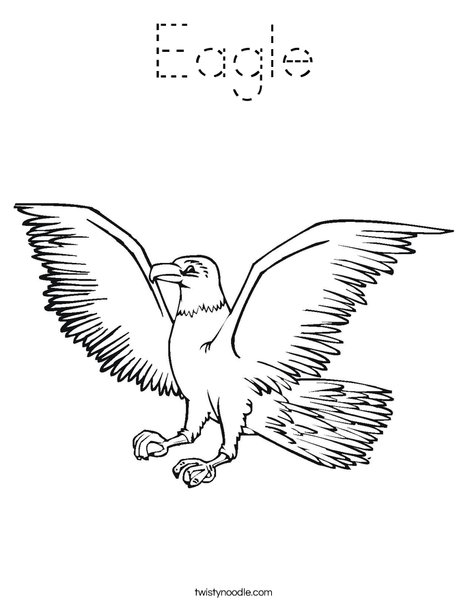 Eagle Flying Coloring Page