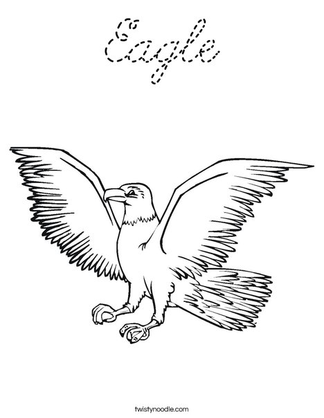Eagle Flying Coloring Page