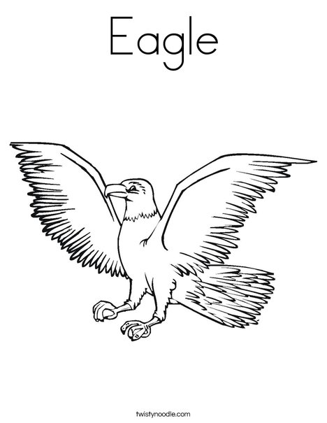 Eagle Flying Coloring Page