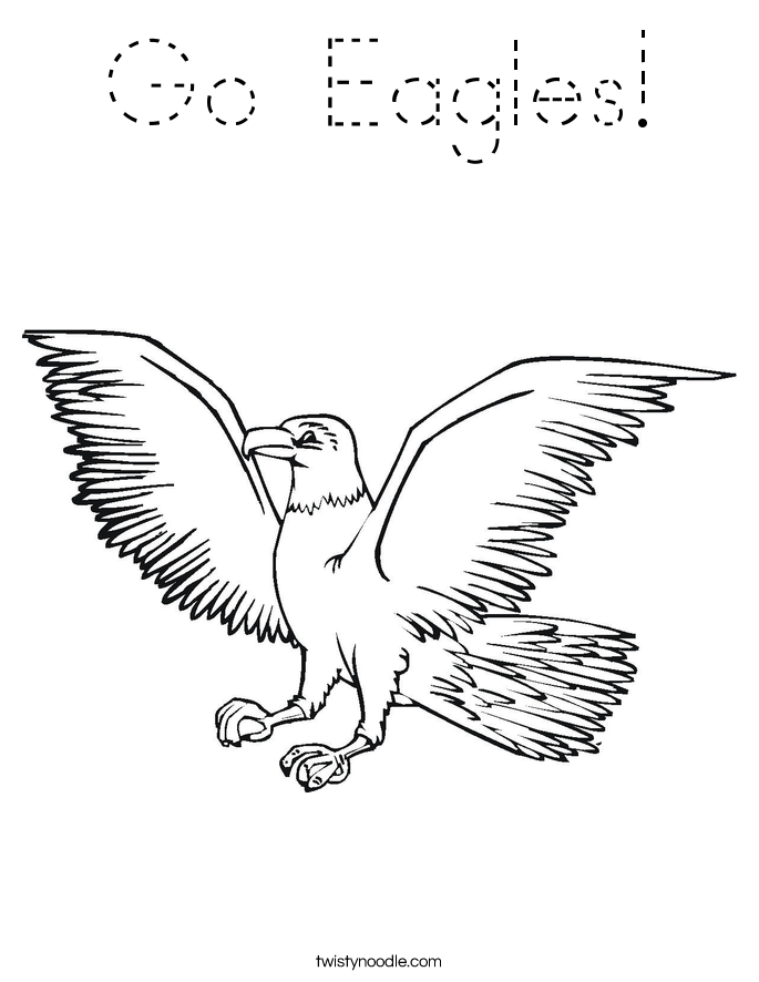 Go Eagles! Coloring Page