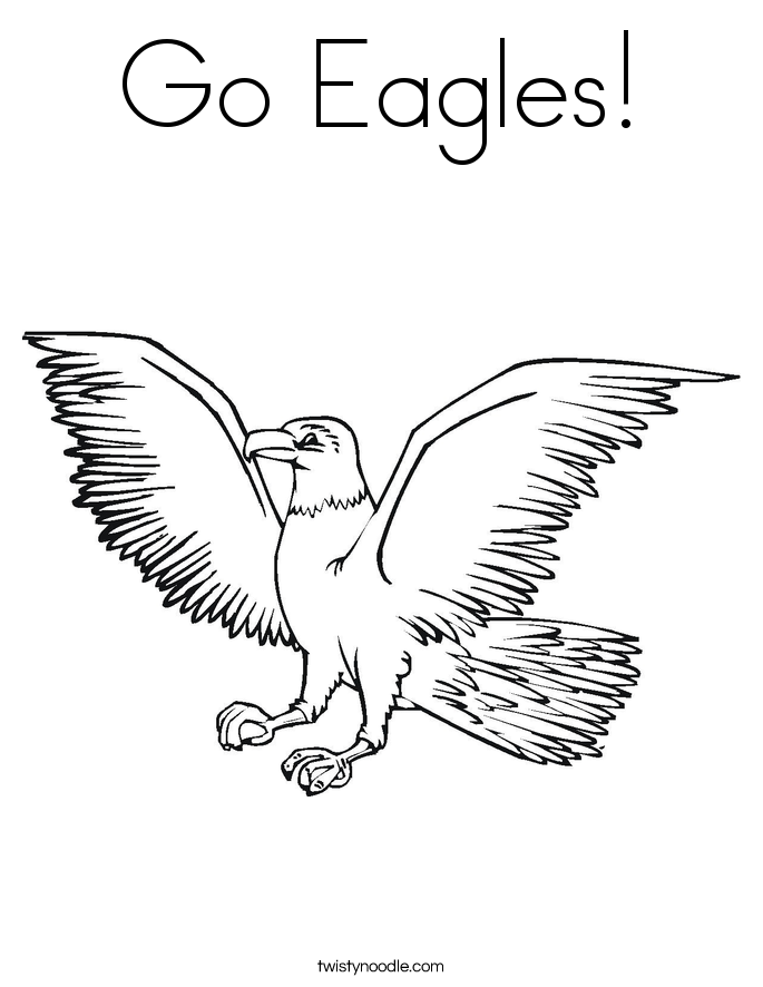 Go Eagles! Coloring Page