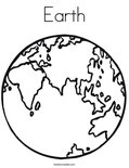 Earth Coloring Page