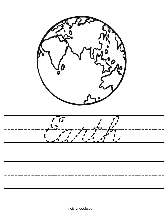 Earth Worksheet
