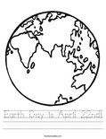 Earth Day is April 22nd! Worksheet