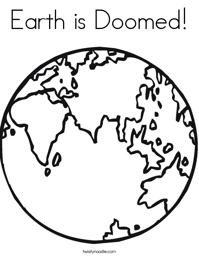 Earth is Doomed! Coloring Page