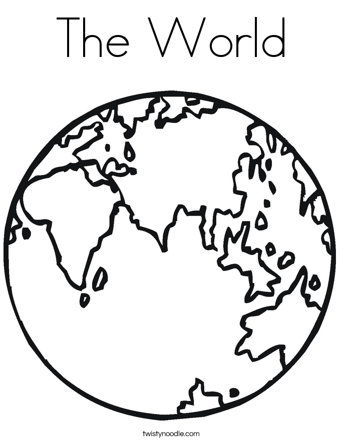 The World Coloring Page