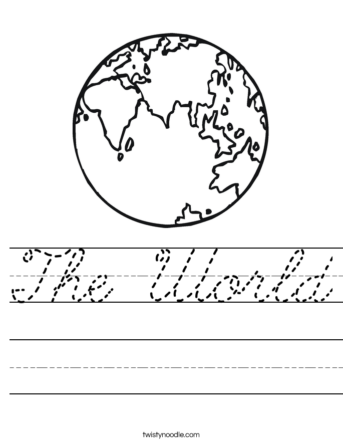 The World Worksheet