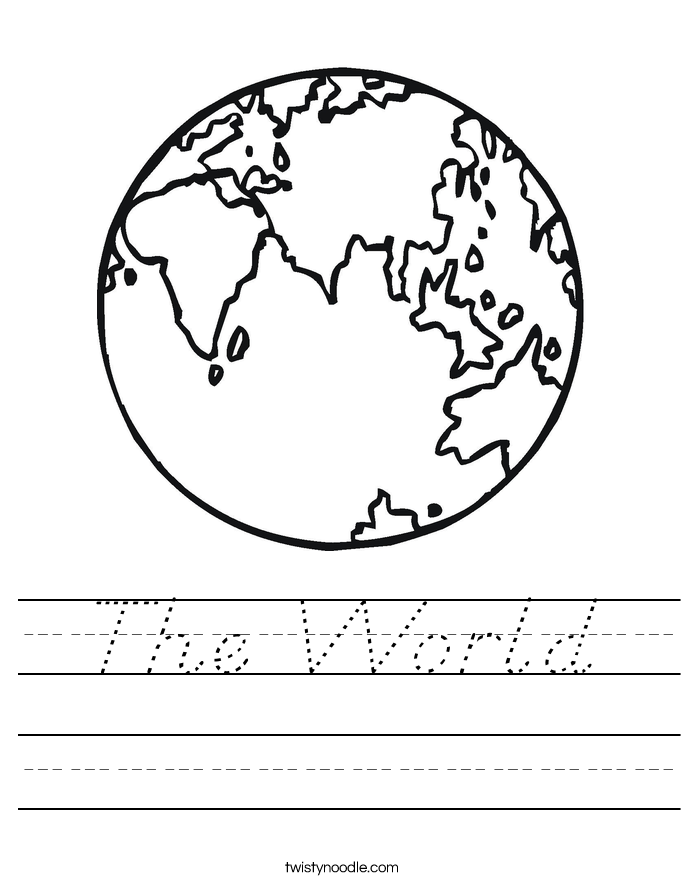 The World Worksheet