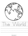 The World Worksheet