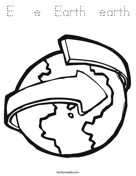 Revolving Earth Coloring Page