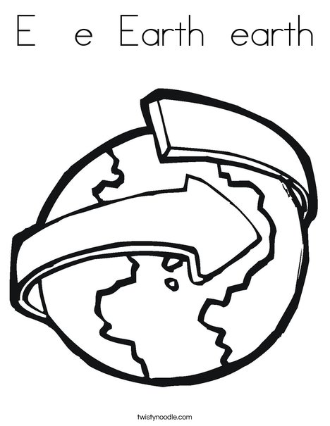 Revolving Earth Coloring Page