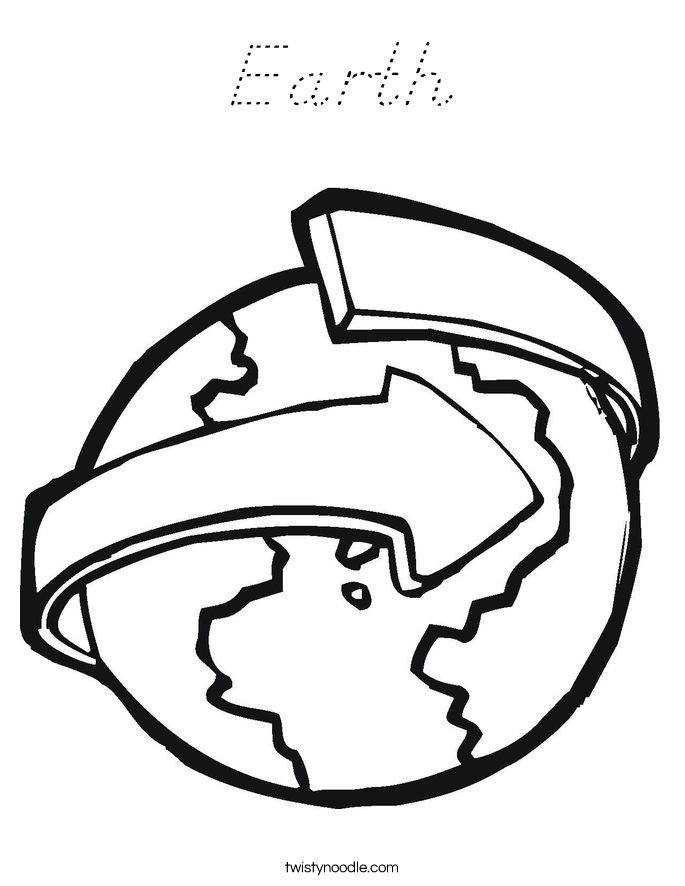 Earth Coloring Page