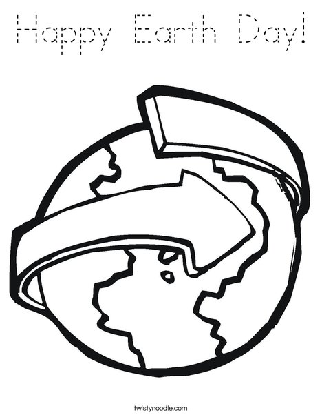 Revolving Earth Coloring Page