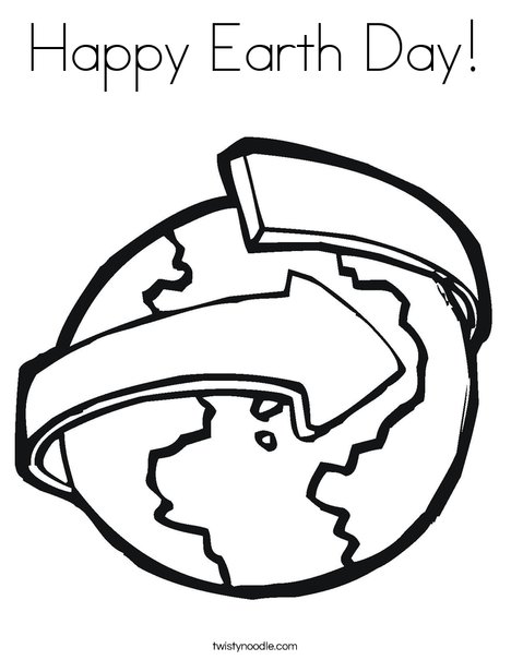 Revolving Earth Coloring Page