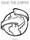 SAVE THE EARTH!Coloring Page
