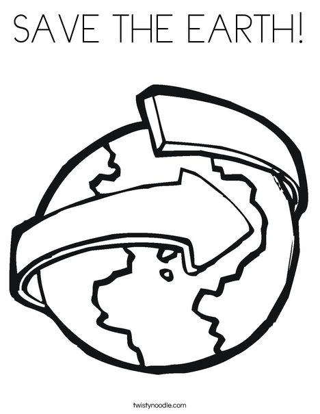 Revolving Earth Coloring Page