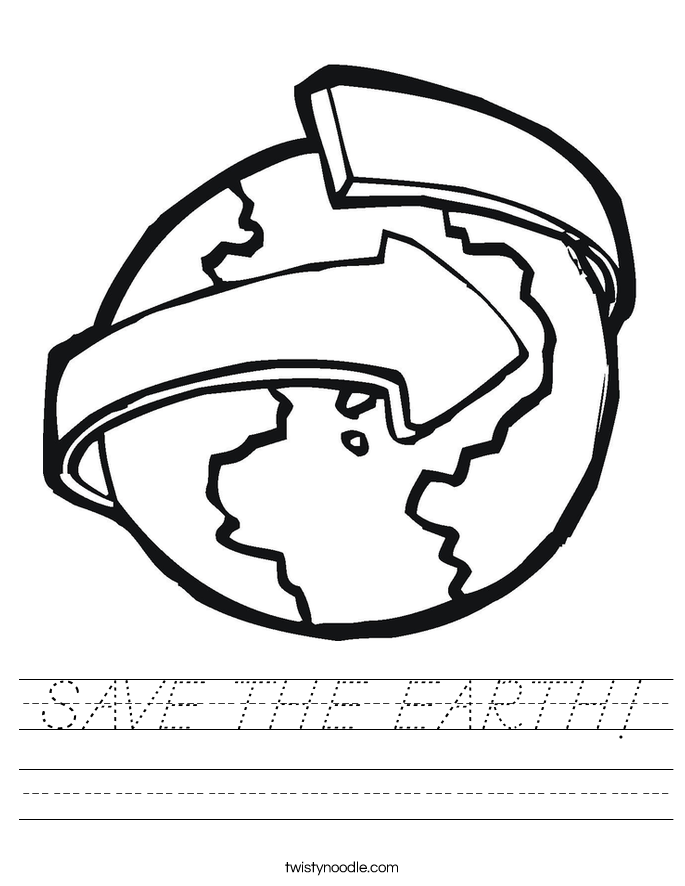 SAVE THE EARTH! Worksheet