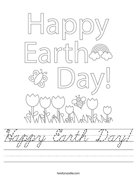 Earth Day Cap Worksheet