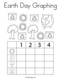 Earth Day Graphing Coloring Page
