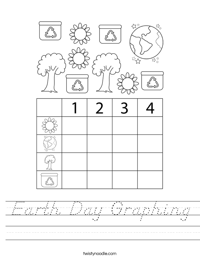 Earth Day Graphing Worksheet