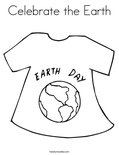 Celebrate the Earth Coloring Page