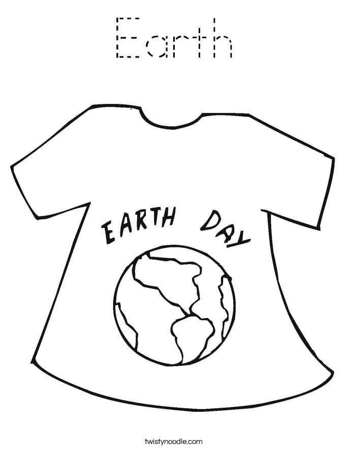 Earth Coloring Page