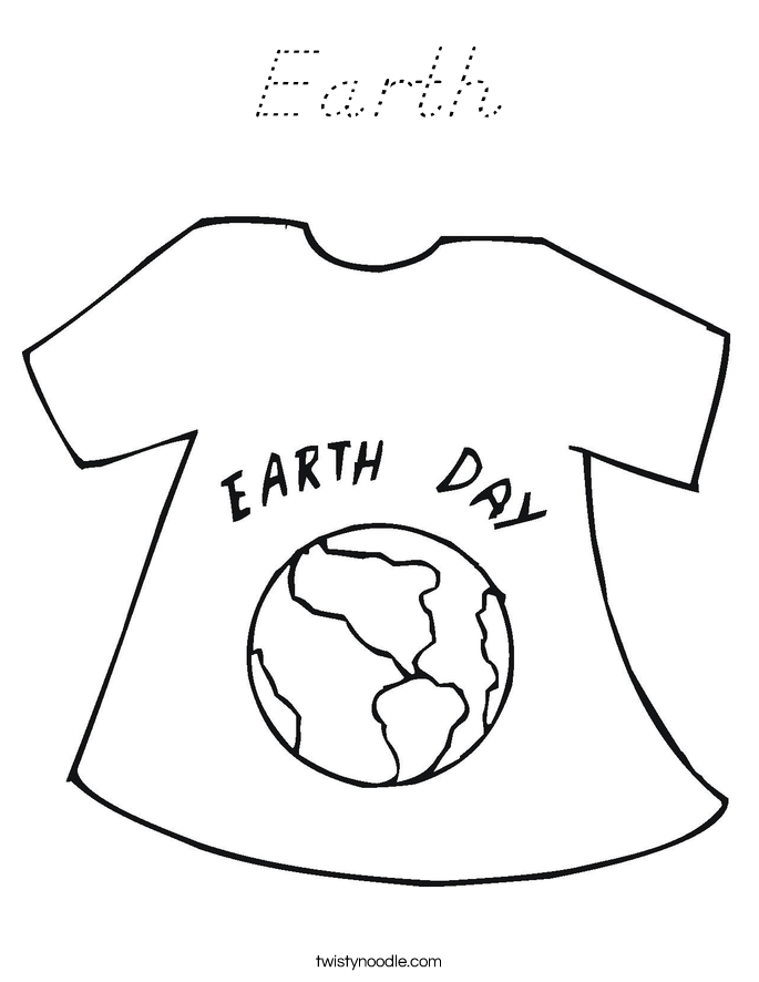 Earth Coloring Page