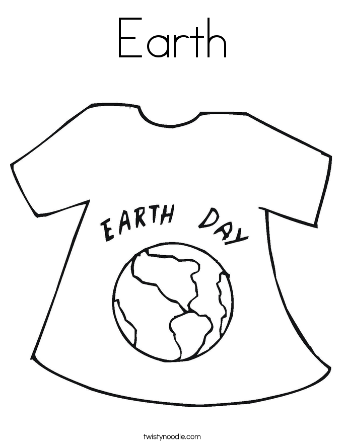 Earth Coloring Page