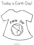 Today is Earth Day!Coloring Page