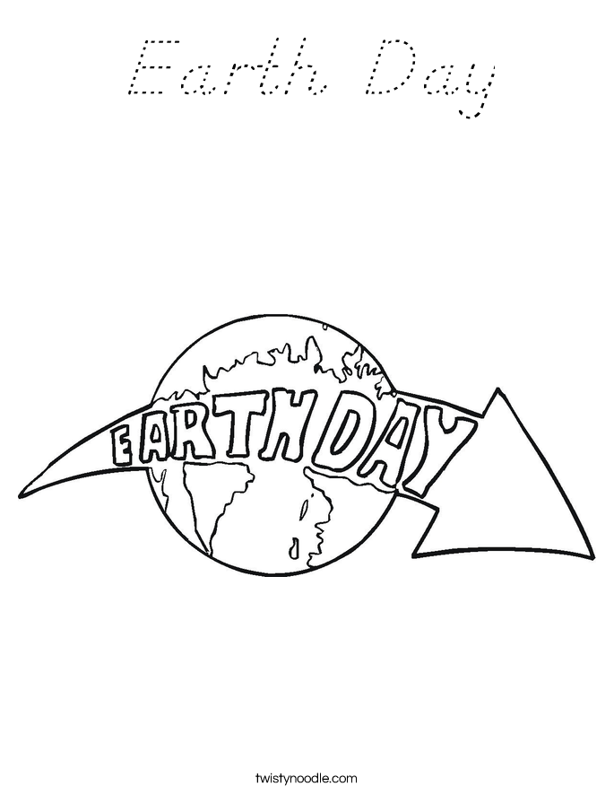 Earth Day Coloring Page
